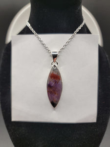 Super Seven Cacoxenite Silver Pendant