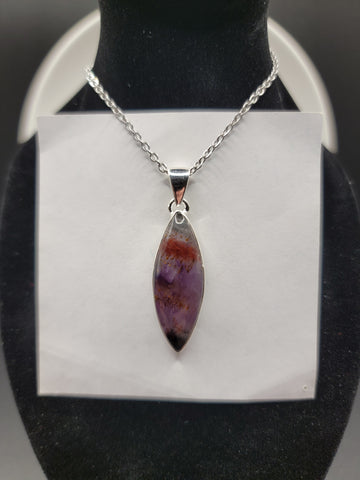 Super Seven Cacoxenite Silver Pendant
