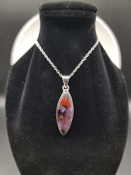 Super Seven Cacoxenite Silver Pendant
