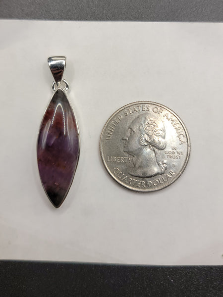 Super Seven Cacoxenite Silver Pendant
