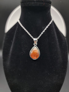 Sunstone Silver Pendant