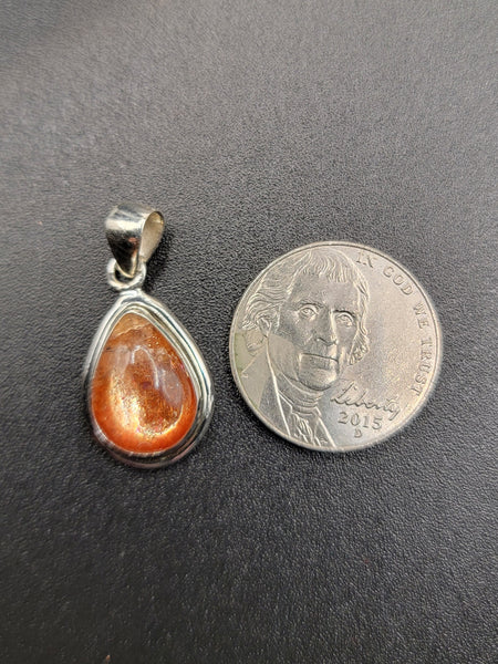 Sunstone Silver Pendant