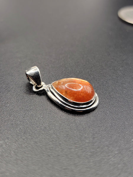 Sunstone Silver Pendant