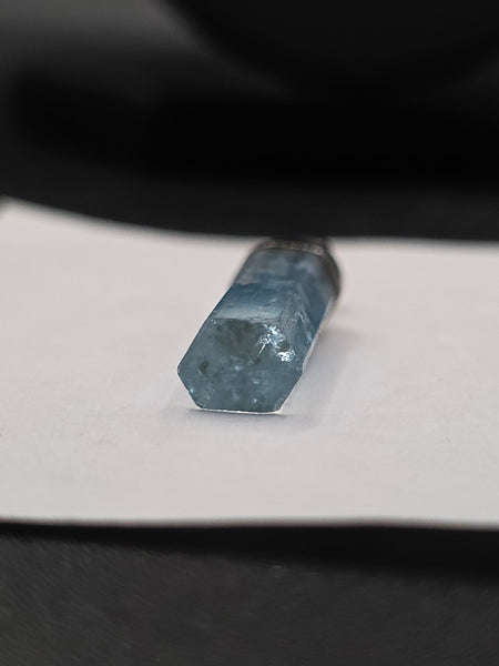 Aquamarine Crystal Silver Pendant