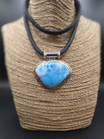 Larimar Silver Necklace