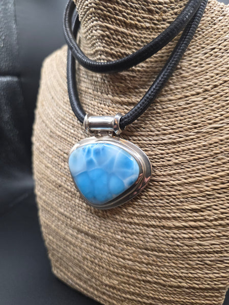 Larimar Silver Necklace