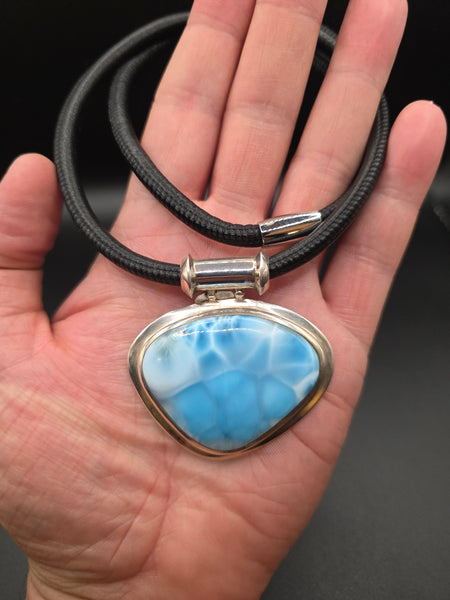 Larimar Silver Necklace