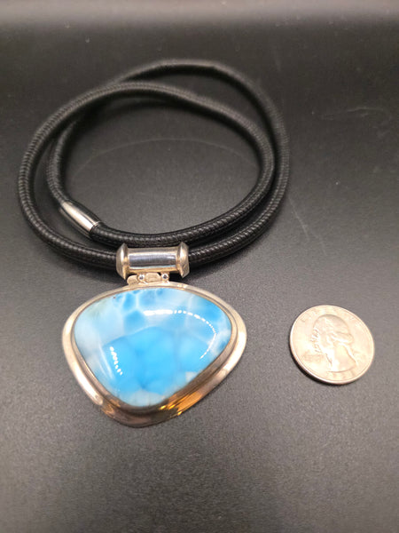 Larimar Silver Necklace